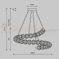 Lampa wisząca Amulet złota szklane kule metal LED 3000K Maytoni - 7