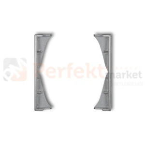KARLIK MINI ramka pośrednia do gniazd podwójnych srebrny metalik 7MRP-2