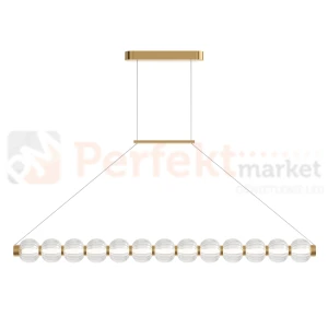 Lampa wisząca Amulet złota szklane kule podłużna LED 3000K Maytoni