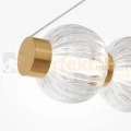 Lampa wisząca Amulet złota szklane kule podłużna LED 3000K Maytoni - 3