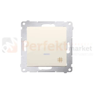 Łącznik krzyżowy podświetlany Simon 54 DW7L.01/41 kremowy