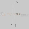 Kinkiet AXIS czarny podłużny tuba LED 3000K 63 cm Maytoni - 8