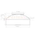 Plafon sufitowy OMIQ biały 4xE27 SL.1677 Sollux Lighting - 8