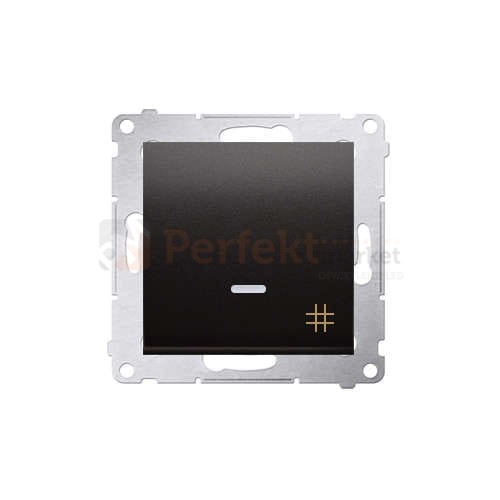 DW7L.01/48 Simon 54 Łącznik podświetlany z podświetleniem krzyżowy antracyt metalizowany bez ramki perfektmarket