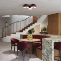 Plafon sufitowy OMIQ burgund 4xE27 SL.2280 Sollux Lighting - 10