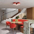 Plafon sufitowy OMIQ czerwony 4xE27 SL.2285 Sollux Lighting - 10