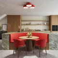 Plafon sufitowy OMIQ czerwony 4xE27 SL.2285 Sollux Lighting - 11