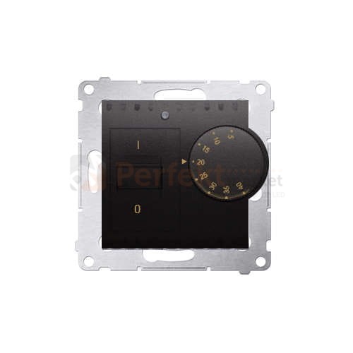 DRT10W.02/48 Simon 54 termoregulator Regulator temperatury antracyt mat metalizowany bez ramki perfektmarket