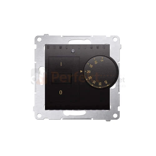 DRT10W.02/48 Simon 54 termoregulator Regulator temperatury antracyt mat metalizowany bez ramki perfektmarket