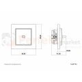 KARLIK_Łącznik pojedynczy w stylu amerykańskim_MINI