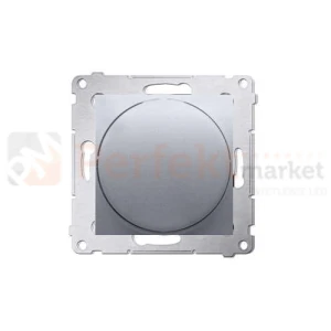 Ściemniacz naciskowo - obrotowy 20-500W Simon 54 DS9T.01/43 srebrny mat metalizowany