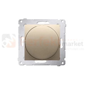 Ściemniacz naciskowo - obrotowy 20-500W Simon 54 DS9T.01/44 złoty mat metalizowany