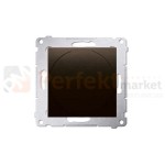DS9T.01/46 Simon 54 Ściemniacz naciskowo-obrotowy do LED ściemnialnych 20-500W brąz mat metalizowany bez ramki perfektmarket