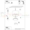 Plafon sufitowy MODO biały 1xGx53 SL.2434 Sollux Lighting - 9