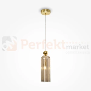 Lampa wisząca Antic złota szklany klosz glamour art deco 1xE14 Maytoni