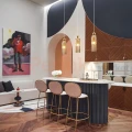 Lampa wisząca Antic złota szklany klosz glamour art deco 1xE14 Maytoni - 4