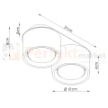 Plafon sufitowy MODO taupe 2xGx53 SL.2447 Sollux Lighting - 8