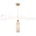 Lampa wisząca Antic złota szklany klosz milky glamour art deco 1xE14 Maytoni