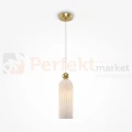 Lampa wisząca Antic złota szklany klosz milky glamour art deco 1xE14 Maytoni - 2