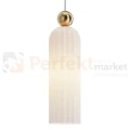 Lampa wisząca Antic złota szklany klosz milky glamour art deco 1xE14 Maytoni - 3