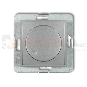 KARLIK MINI regulator elektroniczny oświetlenia przyciskowo-obrotowy do lamp LED srebrny metalik 7MRO-2