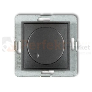 KARLIK MINI regulator elektroniczny oświetlenia przyciskowo-obrotowy do lamp LED grafitowy 11MRO-2