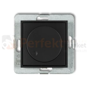 KARLIK MINI regulator elektroniczny oświetlenia przyciskowo-obrotowy do lamp LED czarny mat 12MRO-2