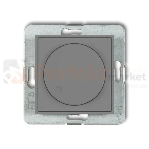 KARLIK MINI regulator elektroniczny oświetlenia przyciskowo-obrotowy do lamp LED szary mat 27MRO-2