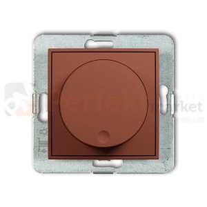 KARLIK MINI regulator elektroniczny oświetlenia przyciskowo-obrotowy do lamp LED terakota 63MRO-2