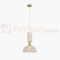 Lampa wisząca Antic złota szklany klosz clear glamour art deco 1xE27 Maytoni