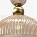 Lampa wisząca Antic złota szklany klosz clear glamour art deco 1xE27 Maytoni - 3