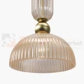 Lampa wisząca Antic złota szklany klosz clear glamour art deco 1xE27 Maytoni - 4