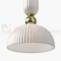 Lampa wisząca Antic złota szklany klosz mleczny glamour art deco 1xE27 Maytoni - 4