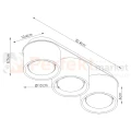 Plafon sufitowy MODO brązowy 3xGx53 SL.2484 Sollux Lighting - 8