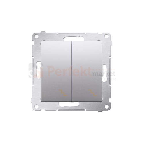 DW6/2L.01/43 Simon 54 Łącznik schodowy podwójny srebrny mat metalizowany bez ramki perfektmarket sklep elektryczny