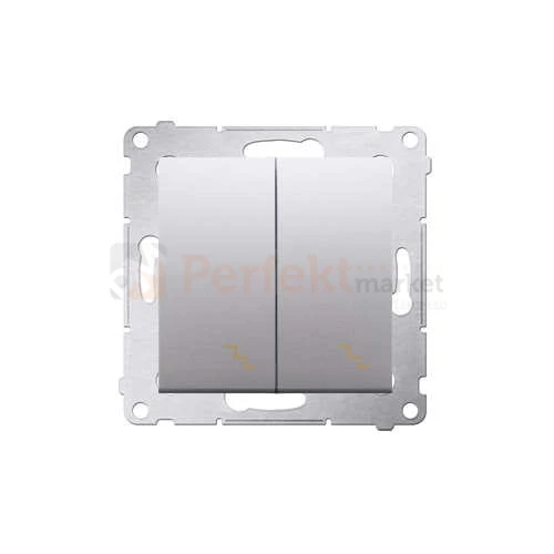 DW6/2L.01/43 Simon 54 Łącznik schodowy podwójny srebrny mat metalizowany bez ramki perfektmarket sklep elektryczny