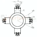 Osłona dystansowa do ochrony opraw wpuszczanych halogenowych i LED ⌀60-85mm perfekt market olsztyn