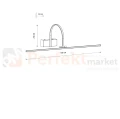 Kinkiet ścienny ARTLINE LED M 11956 biały regulowany IP20 59 cm 3000K - 7
