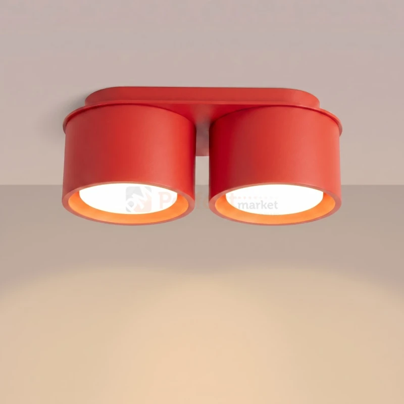 Plafon sufitowy MODO czerwony 2xGx53 SL.2479 Sollux Lighting - 12