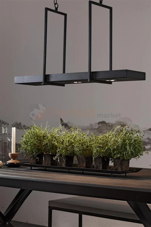 Lampa wisząca Tray na łańcuchu czarna Markslojd