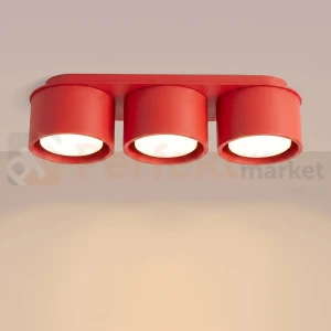 Plafon sufitowy MODO czerwony 3xGx53 SL.2480 Sollux Lighting