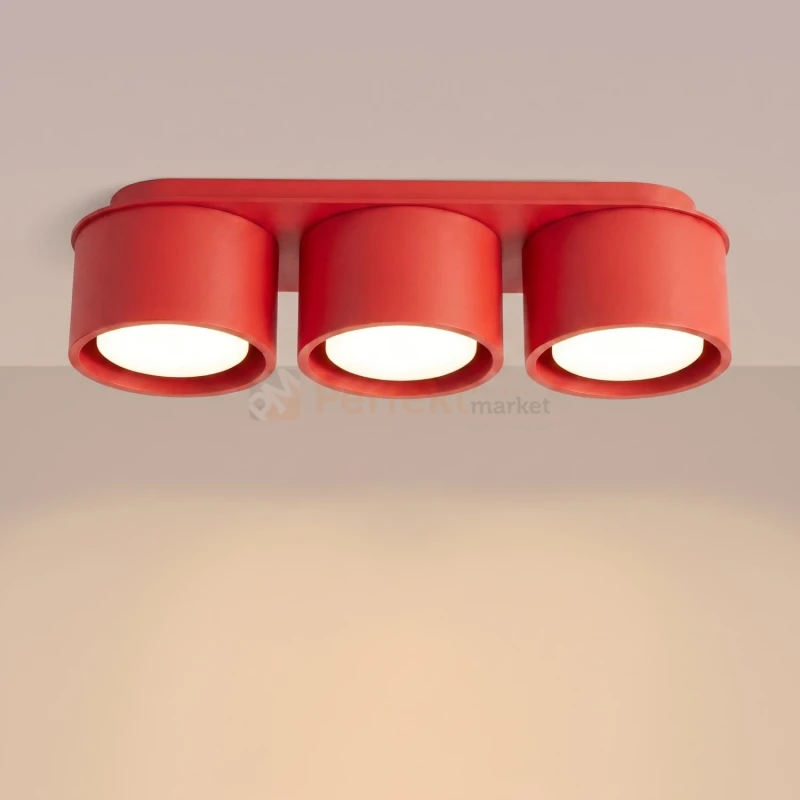 Plafon sufitowy MODO czerwony 3xGx53 SL.2480 Sollux Lighting - 12