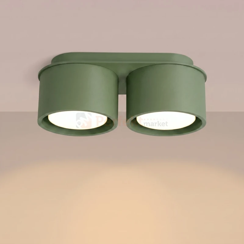 Plafon sufitowy MODO zielony oliwkowy 2xGx53 SL.2463 Sollux Lighting - 12