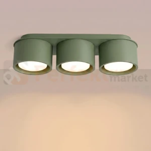 Plafon sufitowy MODO zielony oliwkowy 3xGx53 SL.2464 Sollux Lighting
