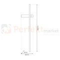 Kinkiet LED liniowy podłużny VISION 12W LED 3000K 90cm czarny - 3