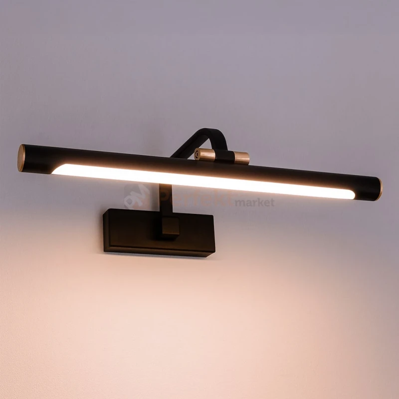 Kinkiet LED nad lustro regulowany na ramieniu VINCI 12W 40cm IP44 4000K czarny - 9