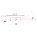 Kinkiet LED nad lustro regulowany na ramieniu VINCI 15W 60cm IP44 4000K czarny - 8
