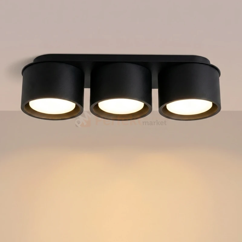 Plafon sufitowy MODO czarny 3xGx53 SL.2440 Sollux Lighting - 12