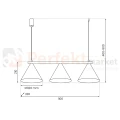 Lampa wisząca CAPITAL TAUPE 3xGX53 Milagro MLP2473 - 8