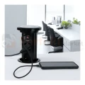 Gniazdo meblowe automatycznie wysuwane LIFT BOX 3x230V + 1xUSB-A + 1xUSB-C + ładowanie indukcyjne czarne perfekt market olsztyn